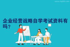 企业经营战略自学考试资料有吗？